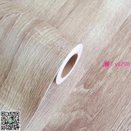 新中式仿木紋自粘墻紙PVC復古原木色天花板服裝店飯店餐廳墻貼