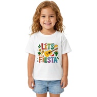 [ada stok] Baju Lucu Happy Toddler Cinco De Mayo untuk Kanak-Kanak, Baju-T 5 De Mayo Let's Fiesta un