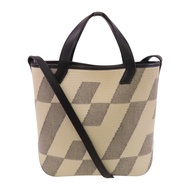 HERMES 帆布Cabas H en Biais 27手挽肩背兩用袋