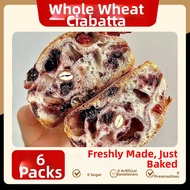 Quick Reduced Sugar Fitness Meal Replacement Satiety Whole Wheat Ciabatta Bread