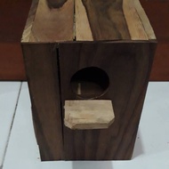 KAYU Good material wood glodokan/wooden glodok/box glodok/lovebird glodokan/animal cages/canary love