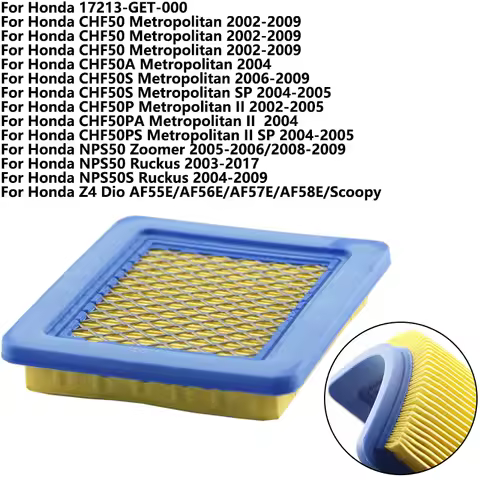 motorcycles air filter for Honda CHF50 Metropolitan CHF50A CHF50S CHF50P CHF50PS II SP NPS50 Zoomer 