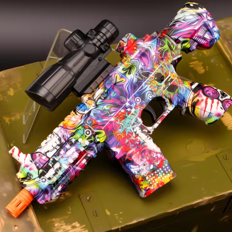 M416 Manual Slam Fire Gel Ball Blaster​​ – Spring-Loaded & No Electricity Required (No Bullets)