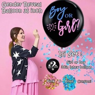 Gender Reveal Balloon 36inch Girl or Boy Baby Gender Balloon/