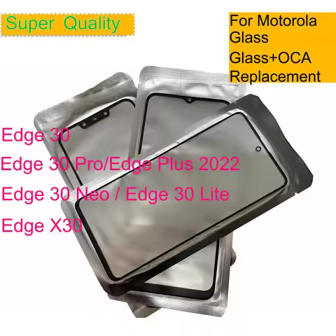 10Pcs/Lot For Motorola Edge 50 Neo 30 Pro X30 Touch Screen Panel Front Outer Glass LCD Lens Edge 30 