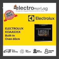 KOAAS31X Electrolux 60cm UltimateTaste SteamPro Built-in oven