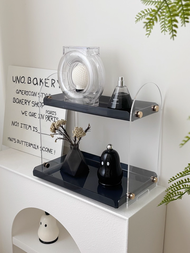 จักรวาล Acrylic Cosmetic Storage Rack Desktop Perfume Aromatherapy Multi-layer Luxury Bathroom Stora