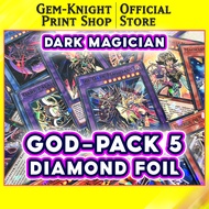 [Card Print] Yugioh Deck - God Pack 5 - Dark Magician Diamond Foil