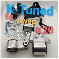 Honda Civic EG 92-95 Swap K20 K series Silver Billet Engine Mounting kit K-tuned