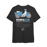 Honda Cub GBO C70 Kapcai Motorcycle Cotton Roundneck Tshirt
