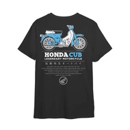 Honda Cub C70 T Shirt Baju Motor EX5 Kapcai Motorcycle Cotton 100% Roundneck Tshirt