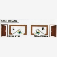 Pintu Kamar Mandi Aluminium Kaca 1/2