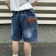 11-27kg High Quality Kids Boy Girl Unisex 1/2 Short Jean Children Pocket Jean 1-8 years