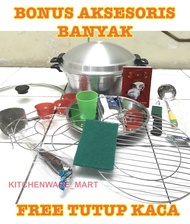 Panci Toyopot TUTUP KACA FULL Kaca Extra Besar Panci Serbaguna Tutup Kaca Oven Panci Serbaguna Peman