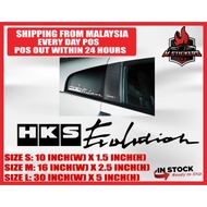 [M STICKERS] HKS EVOLUTION CAR STICKER WINDSCREEN INSPIRA LANCER MITSUBISHI WIRA WAJA PROTON SAGA MY
