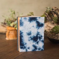 絞染水晶X鎖鏈式縫製手工書。筆記本/紀念冊/手帳