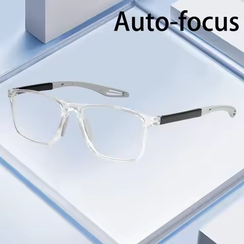 1/2PCS Smart Auto-Zoom Reading Glasses, Blue Light Blocking, Unisex Optical Eyewear with Smart Zoom 