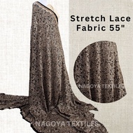 Kain Stretch Lace 55 inch Nagoya Textiles (KSLNWC)