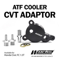 WORKS Honda Civic FC FE 1.5T CRV 1.5 Stepwagon CVT Auto Transmission Oil Cooler Adapter ATF