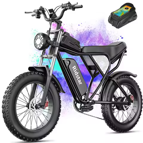 Ridstar Q30 2000W Electric Bike for Adults 48V 20Ah Detachable Battery 33MPH & 88 Miles Electric Mot