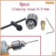 ELAINE Drill Chuck Clamping With Chuck Key Mounted Electric Motor Shaft