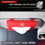 Dac alphard vellfire agh30 car tissue bag holder interior accessories