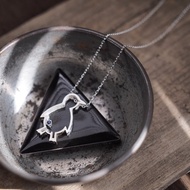 藍寶石 企鵝 長項鍊 925銀