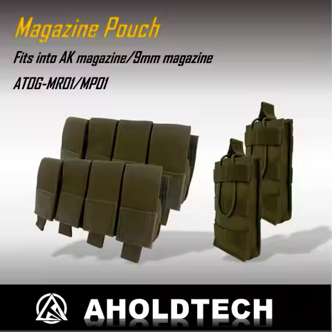 Molle Tactical Magazine Pouch AK AR Hunting Rifle Pistol Ammo Mag Bag 9mm AIRSOFT MAG Glock H&K MP5 