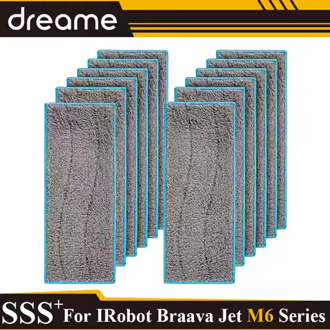 Washable and Reusable Wet Mopping Pads For IRobot Braava Jet m6 (6110) (6012) (6112) (6113) Ultimate