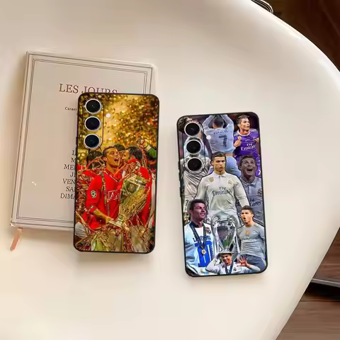 Football STAR R-Ronaldo Cr7 Phone Case For Samsung S 24 Fe 25 Ultra Plus 20 Lite 21 30 22 23 24 22 U