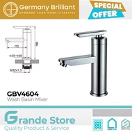 Germany Brilliant Hot and Cold Sink Faucet, Chrome Brass Material GBV4604A