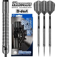 HARROWS STEEL TIP DARTS - 22G/23G/24G  SUPERGRIP 90%TUNGSTEN STEEL DART SET