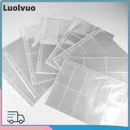 LUOLVUO Photo Album Pages, A4 11-Hole Card Pages,  Multi-Pockets Binder Pages