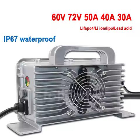 72V 20A 60V 30A 25A Smart Charger for LiFePO4 Battery Lithium Lead acid 87.6V 84V 30A 88.8V 20A 67.2