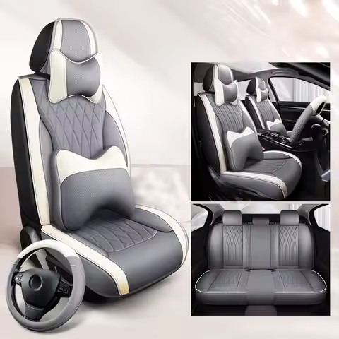 Anti-Slip PU Cushion Universal Car Seat Covers For BMW E60 F30 X3 E83 F25 E46 E30 Serie 1 E87 E91 F3