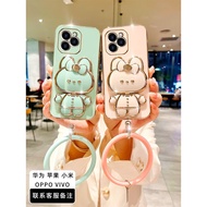 Casing OPPO Reno 8T 5G Reno 8T 4G A1 Pro oppo reno 8t 4g case Electroplating Cosmetic Mirror Stand S