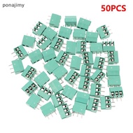 [ponajimy] 50pcs Kf350-2p 3p 3.5mm 300v 10A Pitch 2 3 Pin Spliceable Plug-in PCB Screw Terminal Blo 