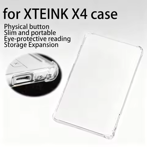 For XTEINK X4 E-Book 4.3" XteinkX4 Soft TPU Drop Resistance Case Clear Original All Inclusive Airbag