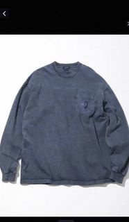 NAUTICA JP PIGMENT DYED “TOO HEAVY” JERSEY POCKET L/S TEE