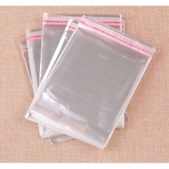 (02) OPP Plastic Adhesive GlueBENING 10 x 10 11 x 11 12x12 7 X 20 Invitation, Bread, Souvenir Plasti