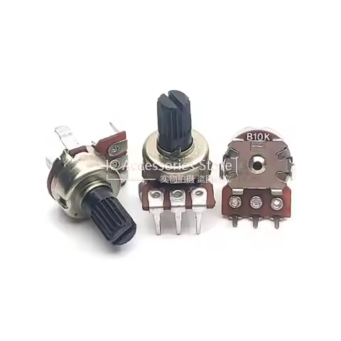 5PCS 121 Type Vertical Single Potentiometer B10K B103 B50K B503 B1M B105 Speaker Audio Volume Potent