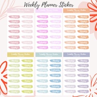 Pastel Journal Planner Series - Weekly, Bullet Journal Stickers, Cute Sticker (1pcs)