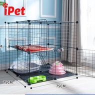 [HCM]Combo Lưới Ghép Chuồng Quây Thú Cưng Chó Mèo ( tặng chốt ) - Combo 2 Tầng 2x2x2 - iPet Shop