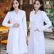 Work Lab Coat Chemical Lab Doctor Uniform Uniform Female Nurse White Coat College Student Coat YLWX
