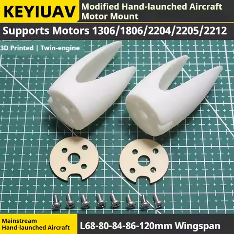 Handthrown Aircraft Modified With 3d Printing 1306 Motor 1806 Brushless Dual Engine 2204/2205 Fixed
