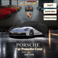 PORSCHE 911 (12-19) No Wing Car Cover Logo Printed Protecting Elastic Fabric Anti-Scratch High Quali