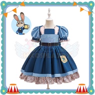 hiCosplayDy Kids Girl Judy Hopps Cosplay Costume Zootopia Judy Cosplay KidsCostume Dress Zootopia Co