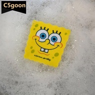 C5GOON Cute Cartoon Dish Wash Sponge SpongeBob Shape Dishwashing Sponge Kitchen Cleaning Tool O1V3