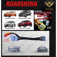 HONDA JAZZ CITY HRV ODYSSEY 2014-2019 TV FREE Park Brake ByPass Cable SOCKET Video In Motion