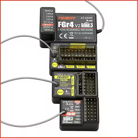 Flysky FGr4B FGr8B FGr12B 2.4GHz 4/8/12CH PWM PPM Ibus AFHDS3 Receiver Compatible With PL18 / NB4 /